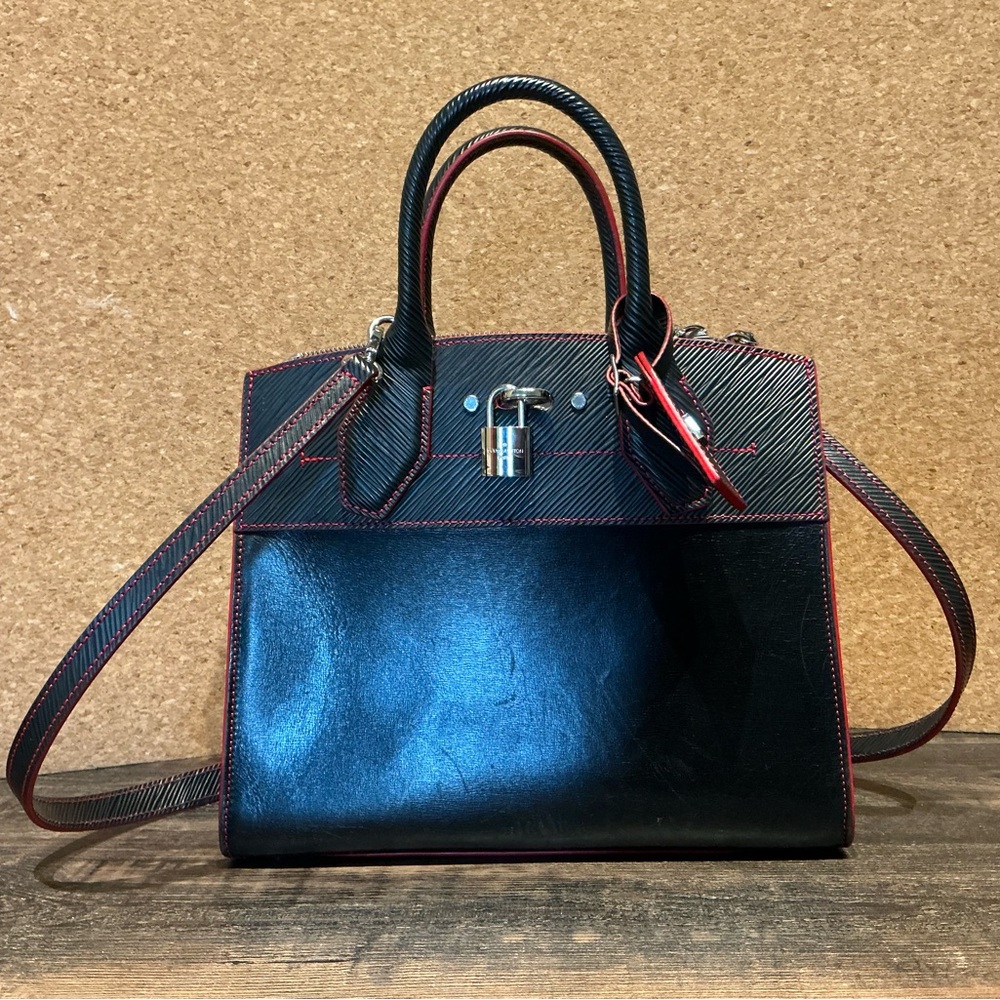 Louis Vuitton City Steamer in Black and Red